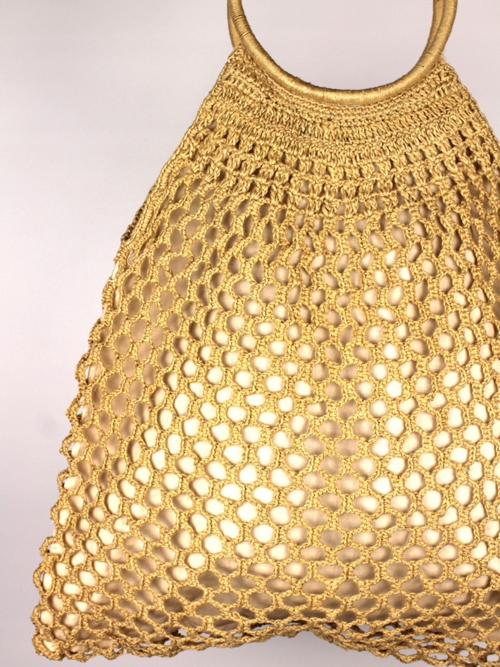 Vintage Crochet Tote Bag